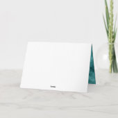 Carte De Remerciements "seize ans" sarcelle or 16ème anniversaire (Dos)