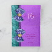 Carte De Remerciements "seize ans sucrés" seize ans anniversaire violet s (Intérieur)