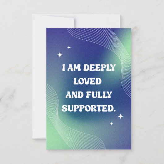 Carte De Remerciements Self Love, Motivational, Inspirational Quote (Devant)