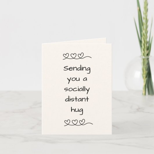 Carte De Remerciements Sending You a Hug Card (Devant)