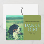 Carte De Remerciements Sennenhund de Berne (Devant / Derrière)