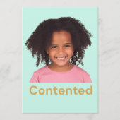Carte De Remerciements Sentiments d'enfant content (Devant)