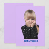Carte De Remerciements sentiments des enfants (Devant / Derrière)