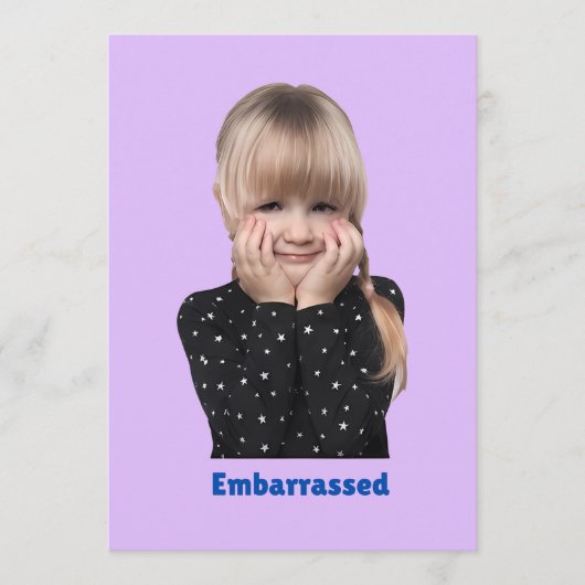 Carte De Remerciements sentiments des enfants (Devant)