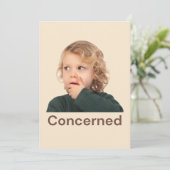Carte De Remerciements Sentiments des enfants concernés (Debout devant)