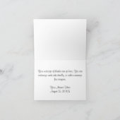 Carte De Remerciements Séquence d'or (Intérieur)