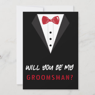 Carte De Remerciements Serez-Vous Mon Groomsman ?