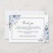 Carte De Remerciements Service de mémoire amoureuse (Dos)