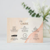 Carte De Remerciements Service Professionnel Minimal De Gâteaux En Terrac (Debout devant)