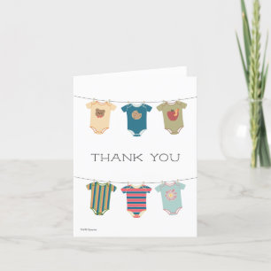 Carte De Remerciements Sesame Pals Baby shower de combinaisons physiques