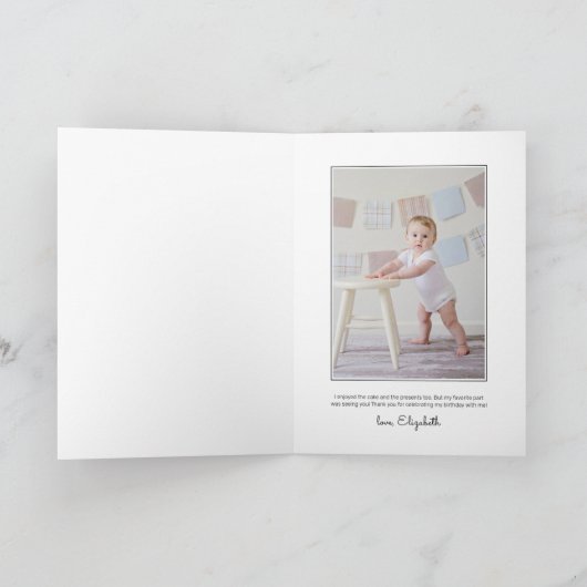 Carte De Remerciements Sesame Street Elmo Tableau Anniversaire  (Intérieur)