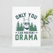 Carte De Remerciements Seule la prévention du drame (Debout devant)