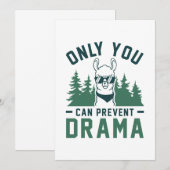 Carte De Remerciements Seule la prévention du drame (Devant / Derrière)