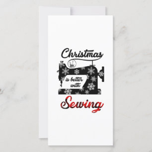 Carte De Remerciements Sewing Christmas Is Better With Sewing