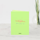 Carte De Remerciements Shagbark Hickory Greeting Card (Dos)