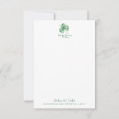Carte De Remerciements Shamrock Aquarelle St. Pat Irlandais Bénédiction V (Devant)