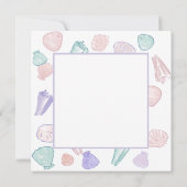 Carte De Remerciements Shellabrate Seashell Under the Sea Anniversaire (Dos)