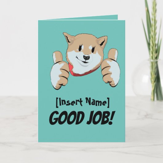 Carte De Remerciements Shiba Inu (Devant)