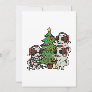 Carte De Remerciements Shih Tzu Christmas Tree