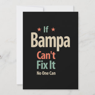 Carte De Remerciements Si Bampa ne parvient pas à le réparer, personne ne