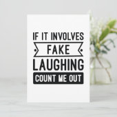 Carte De Remerciements Si cela implique un faux rire (Debout devant)