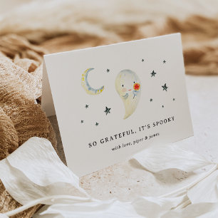 Carte De Remerciements Si gracieux, c'est Éffrayant   Baby shower d'Hallo