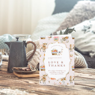 Carte De Remerciements Si Reconnaissant pour Vous Baby Shower d'Automne