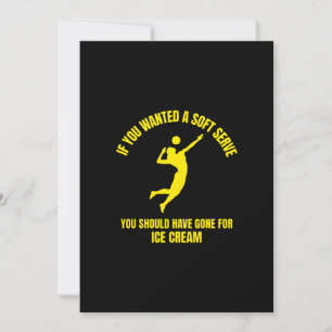 Carte De Remerciements Si vous vouliez un service doux vous amusez volley