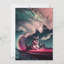 Sibérie Husky Chig Days of Summer Greeting Cards