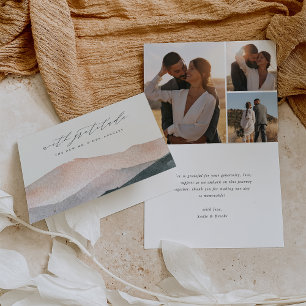 Carte De Remerciements Sierra Dusk   Mariage Sunset de Desert Mountain