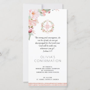 Carte De Remerciements Signet de confirmation de la floraison de la bross