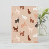 Carte De Remerciements Silhouette de chat (Debout devant)