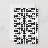 Carte De Remerciements Silhouettes de violon Musique Thème sur mesure BG  (Dos)