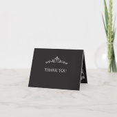 Carte De Remerciements Silver Elegance Collection Wedding Folded (Devant)
