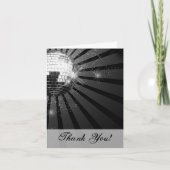 Carte De Remerciements Silver Sparkle (Devant)