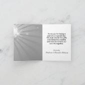 Carte De Remerciements Silver Sparkle (Intérieur)