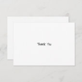 Carte De Remerciements Simple (Devant / Derrière)