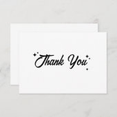 Carte de remerciements simple (Devant / Derrière)