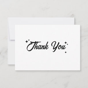 Carte de remerciements simple