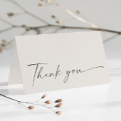 Carte De Remerciements Simple Boho Script Mariage Neutral