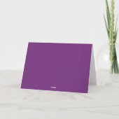Carte De Remerciements Simple Bold Purple 3 Photo Graduation (Dos)
