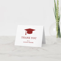 Simple Burgundy Mortar Board Modernité Graduation