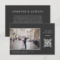 Simple Code QR Moderne | Lettre au marié Photo