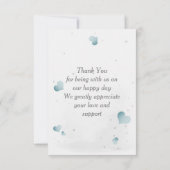 Carte De Remerciements Simple cute little zebra (Dos)