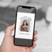 Carte de remerciements simple de graduation de la 