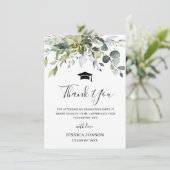 Carte De Remerciements Simple Élégant Feuillage de Eucalyptus PHOTO de re (Debout devant)