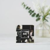 Carte de remerciements simple en gras minimaliste (Debout devant)