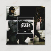 Carte de remerciements simple en gras minimaliste (Devant)