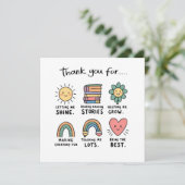 Carte De Remerciements Simple et Beau (Debout devant)