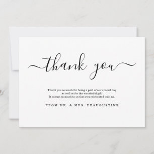 Carte De Remerciements Simple et moderne